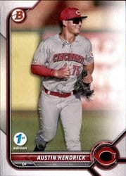 2022 Bowman 1st Edition Base Set Austin Hendrick #BPPF-33 card