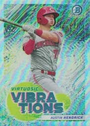 2022 Bowman Virtuosic Vibrations Austin Hendrick #VV-9 card