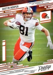 2021 Panini Prestige Base Set Austin Hooper #121 card