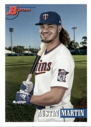 2021 Bowman Heritage Base Set Austin Martin #134b card