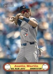 2021 Topps Heritage Minor League 1972 Topps Baseball Poster Card Austin Martin #72BPC-2 card