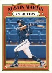 2021 Topps Heritage Minor League Base Set Austin Martin #186 card