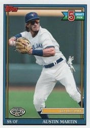 2021 Topps Pro Debut Base Set Austin Martin #PD-160 card