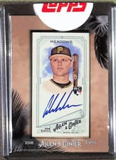 2018 Topps Allen & Ginter Framed Mini Autographs Austin Meadows #MA-AE card