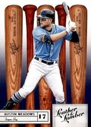 2019 Panini Leather & Lumber Base Set Austin Meadows #85 card