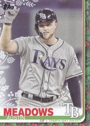2019 Topps Holiday Base Set Austin Meadows #HW34 card