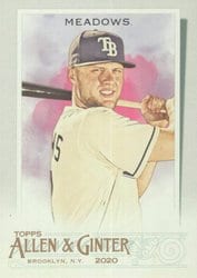2020 Topps Allen & Ginter Base Set Austin Meadows #185 card