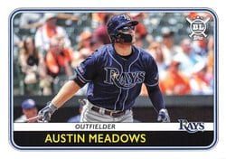 2020 Topps Big League Base Set Austin Meadows #117 card
