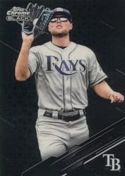 2020 Topps Chrome Black Base Set Austin Meadows #46 card