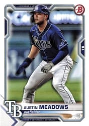 2021 Bowman Base Set Austin Meadows #99 card