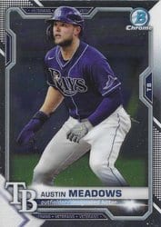 2021 Bowman Chrome Base Set Austin Meadows #72 card