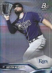 2021 Bowman Platinum Base Set Austin Meadows #66 card