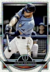 2021 Topps Tribute Base Set Austin Meadows #67 card