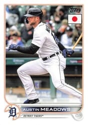 2022 Topps Japan Edition Base Set Austin Meadows #155 card