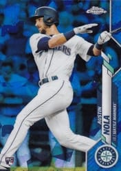 2020 Topps Chrome Sapphire Edition Base Set Austin Nola #38 card