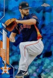 2020 Topps Chrome Update Sapphire Edition Base Set Austin Pruitt #U-203 card