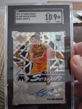 2021-22 Panini Mosaic Rookie Scripts Austin Reaves #RS-ARV card