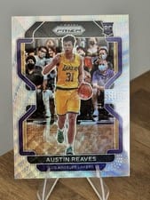 2021 Panini Prizm Austin Reaves Red White Blue Prizm #165 card