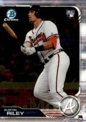 2019 Bowman Chrome Base Set Austin Riley #84 card