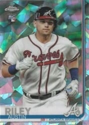 2019 Topps Chrome Sapphire Edition Base Set Austin Riley #650 card