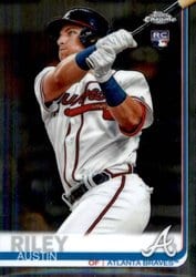 2019 Topps Chrome Update Base Set Austin Riley #37 card