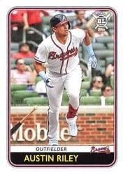 2020 Topps Big League Base Set Austin Riley #50 card
