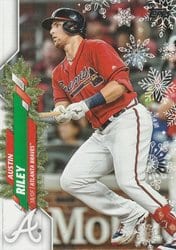 2020 Topps Holiday Base Set Austin Riley #HW151 card