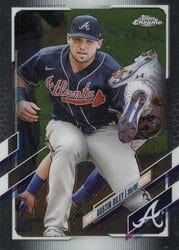 2021 Topps Chrome Base Set Austin Riley #194 card