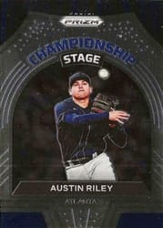 2022 Panini Prizm Championship Stage Austin Riley #CS-5 card