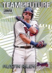 2022 Stadium Club Chrome Team of the Future Austin Riley #TOF-9 card