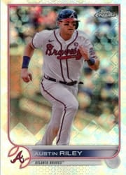 2022 Topps Chrome Logofractor Edition Base Set Austin Riley #28 card