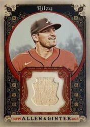 2023 Topps Allen & Ginter Relics (Pattern B) Austin Riley #AGRB-AR card