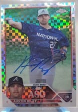 2023 Topps Chrome Update 2023 All-Star Game Autograph Austin Riley #ASGA-AR card