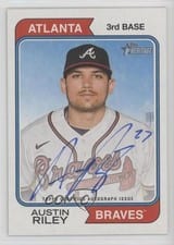 2023 Topps Heritage Real One Autographs Austin Riley #ROA-ARY card