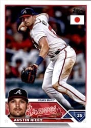 2023 Topps Japan Edition Base Set Austin Riley #18 card