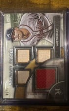 2024 Topps Museum Collection Single Player Primary Pieces Quad Relics Austin Riley #SPPQ-ARI card