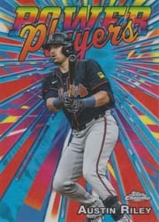 2025 Topps Chrome Update Power Players Austin Riley #PP-38 card
