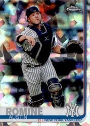 2019 Topps Chrome Sapphire Edition Base Set Austin Romine #426 card