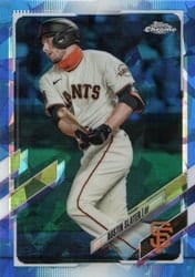 2021 Topps Chrome Sapphire Edition Base Set Austin Slater #378 card
