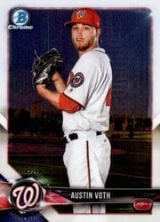 2018 Bowman Chrome Prospects Austin Voth #BCP74 card