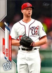 2020 Topps Base Set Austin Voth #454 card