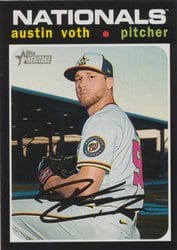 2020 Topps Heritage Base Set Austin Voth #695 card