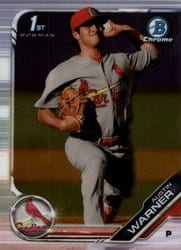 2019 Bowman Chrome Prospects Austin Warner #BCP-177 card