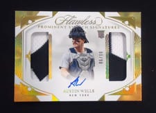 2024 Panini Flawless Prominent Swatch Signatures Austin Wells #PSS-AW card