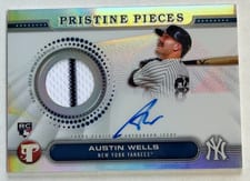 2024 Topps Pristine Pieces Autograph Relic Austin Wells #PPAR-AW card