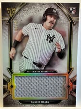 2024 Topps Triple Threads Single Jumbo Relics Austin Wells #SJR-AWE card