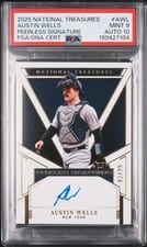 2025 Panini National Treasures Peerless Signatures Austin Wells #3 card