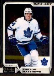 2018-19 O-Pee-Chee Platinum Base Set Auston Matthews #100 card
