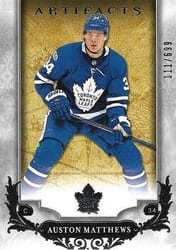 2018-19 Upper Deck Artifacts Base Set Auston Matthews #118 card