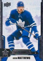2019-20 Upper Deck Credentials Base Set Auston Matthews #25 card